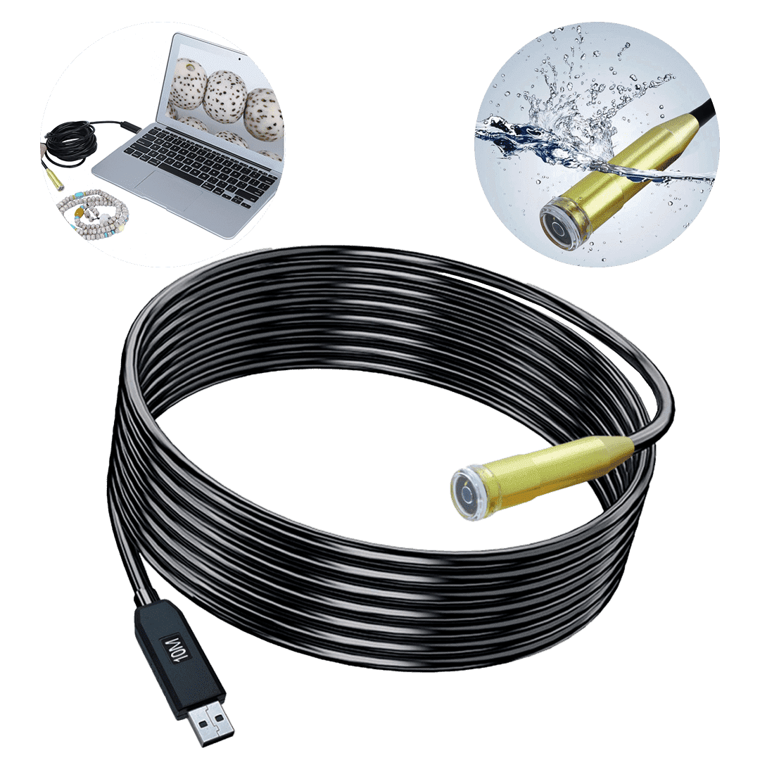 Fotocamera Endoscopica USB 10m 4 Luci LED